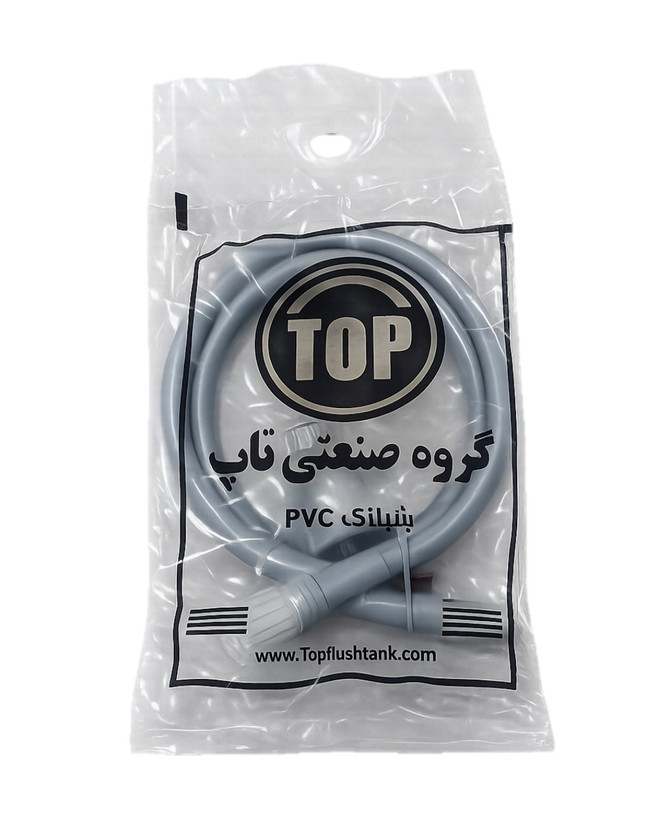 شلنگ توالت تاپ pvc نقره ای