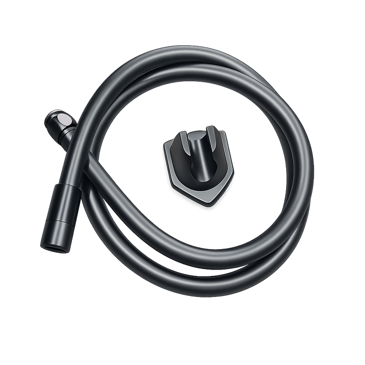 شلنگ توالت تاپ pvc نقره ای